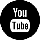Social, video, media, online, youtube Black icon