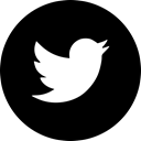Social, twitter, online, media Black icon