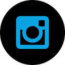 Instagram, media, online, Social Black icon