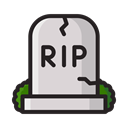 halloween, death, graveyard, Dead, Cemetery, scary, grave Black icon