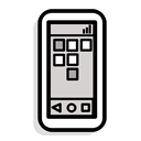 phone, talk, smartphone, Iphone, technology, Computer, Device Black icon