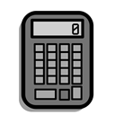 study, calculator, numbers, calculate, calculation, school, math Black icon