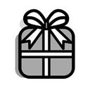 package, xmas, Celebration, Box, gift, christmas, present Black icon