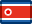 Korea, flag, north Crimson icon