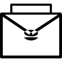 mail, Note, seal, envelope, Message, Email, Social Black icon