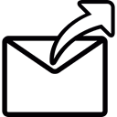 mail, emails, send, Arrow, interface, Communication, Mailing Black icon
