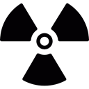 Radioactivity, Radioactive, nuclear, signs, Energy Black icon