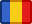 romania, flag Gold icon