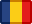 Chad, flag Gold icon