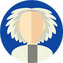 cientist, Doc, emmett brown, people, doctor brown, person, Back to the future DarkSlateBlue icon