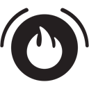 fire, Alarm Black icon