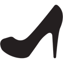heel, fashion, shoe, footwear, shoes Black icon