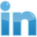 In, Social, Linkedin, media SteelBlue icon