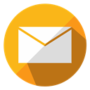 Email, mail, envelope, seo, internet, inbox, send Orange icon
