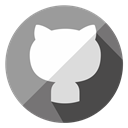 Communication, Social, Connection, network, media, internet, Github DarkGray icon