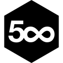 media, 500, Social, pixel, Hexagon Black icon