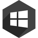 window, store, Social, media, Shadow, Hexagon DarkSlateGray icon