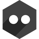 Social, media, Shadow, Hexagon, flickr DarkSlateGray icon