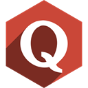 Social, Quora, Shadow, media, Hexagon IndianRed icon