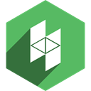 Shadow, Social, houzz, media, Hexagon MediumSeaGreen icon