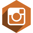 media, Instagram, Shadow, Hexagon, Social Chocolate icon