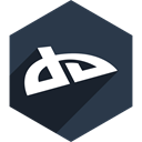 Deviantart, Hexagon, media, Shadow, Social DarkSlateGray icon