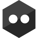 media, Hexagon, Gloss, flickr, Social DarkSlateGray icon