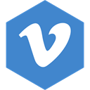 Social, Vimeo, Hexagon, media SteelBlue icon
