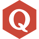 Hexagon, Quora, media, Social IndianRed icon