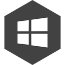 Hexagon, media, Social, window, store DarkSlateGray icon