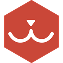 Social, miu, Hexagon, media IndianRed icon