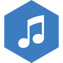 Hexagon, media, itunes, Social SteelBlue icon