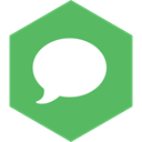 Social, media, Hexagon, imessage MediumSeaGreen icon