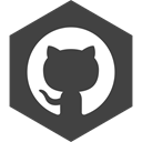 media, Github, Hexagon, Social DarkSlateGray icon