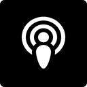 media, podcast, Social, square Black icon