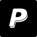 paypal, square, Social, media Black icon