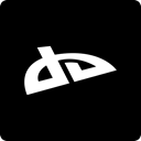 Deviantart, square, Social, media Black icon