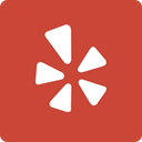 Social, square, media, Yelp IndianRed icon