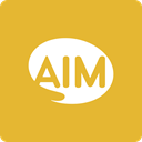 Aim, square, Social, media Goldenrod icon
