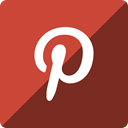 square, Social, media, Gloss, pinterest SaddleBrown icon