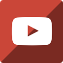 youtube, media, Gloss, square, Social IndianRed icon
