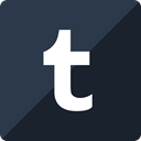 Tumblr, Social, media, Gloss, square DarkSlateGray icon