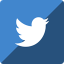 Gloss, media, twitter, square, Social SteelBlue icon