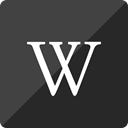 square, Gloss, media, wikipedia, Social DarkSlateGray icon