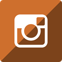 Social, Gloss, square, media, Instagram SaddleBrown icon