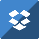 Gloss, dropbox, Social, media, square SteelBlue icon