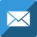 mail, square, Social, Gloss, media DodgerBlue icon
