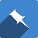 Social, Shadow, pinboard, square, media SteelBlue icon