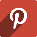 Shadow, media, square, pinterest, Social IndianRed icon