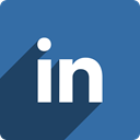 Social, Linkedin, square, Shadow, media SteelBlue icon